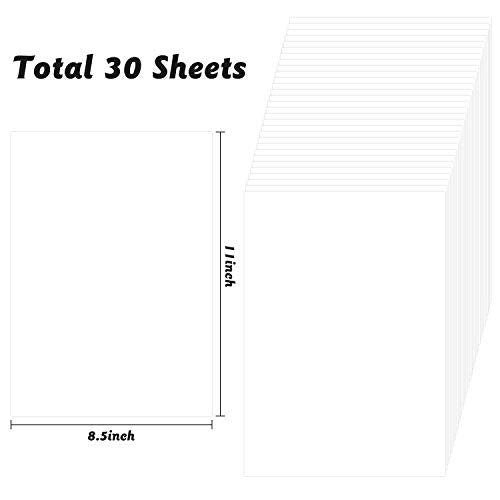 BeYumi 30 Pack Reusable Sticker Collecting Pages – Double-Sided Release Paper Sheets for Album, 11.6x8.3 Inches