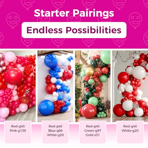 Bezente 36 Inch Red Balloons (8 Pack) – Jumbo Latex Balloons for Party Decorations