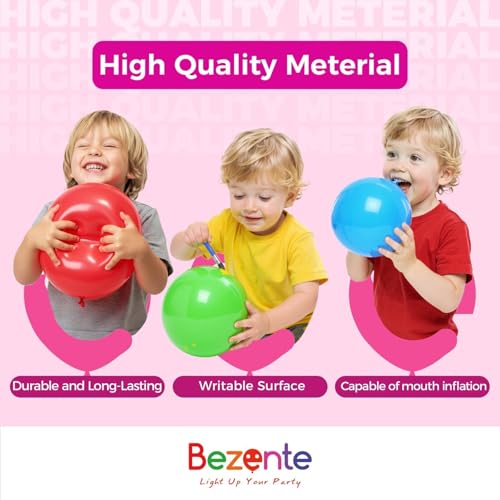 Bezente 36 Inch Red Balloons (8 Pack) – Jumbo Latex Balloons for Party Decorations
