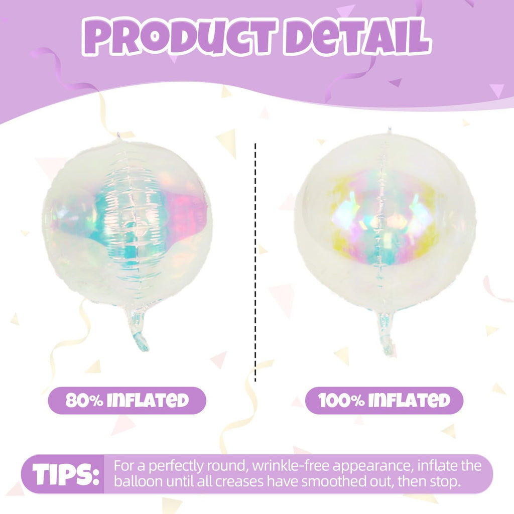 Biapian 12-Pack Pink Iridescent Foil Balloons – 4 Sizes (10-22 Inch) for Party Decor