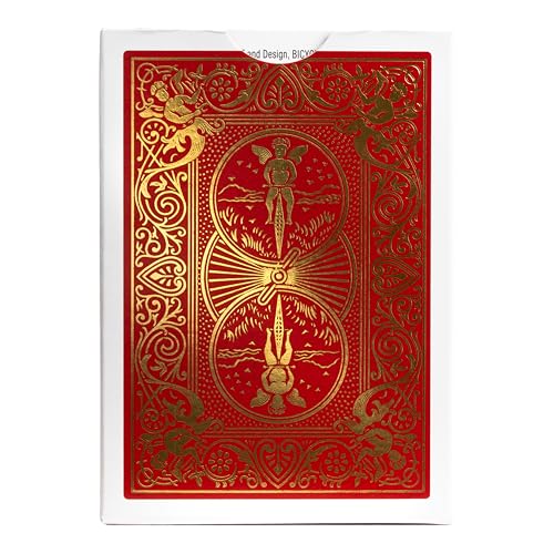 Bicycle 140th Anniversary Playing Cards - Special Edition Red & Gold Foil Deck