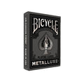 Bicycle Black and Silver Metalluxe Playing Cards – Premium Foil Deck, Classic Poker Size, Made in USA