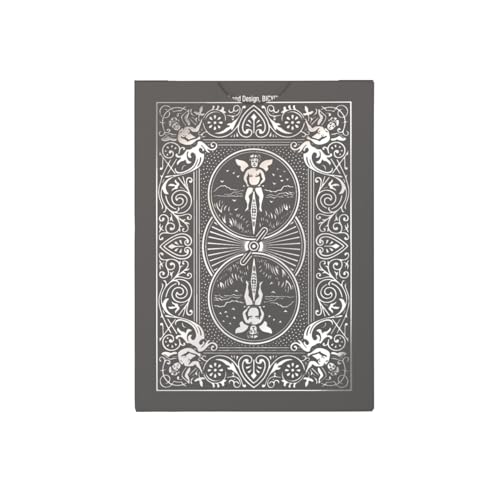 Bicycle Black and Silver Metalluxe Playing Cards – Premium Foil Deck, Classic Poker Size, Made in USA