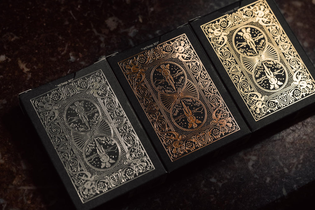 Bicycle Black and Silver Metalluxe Playing Cards – Premium Foil Deck, Classic Poker Size, Made in USA