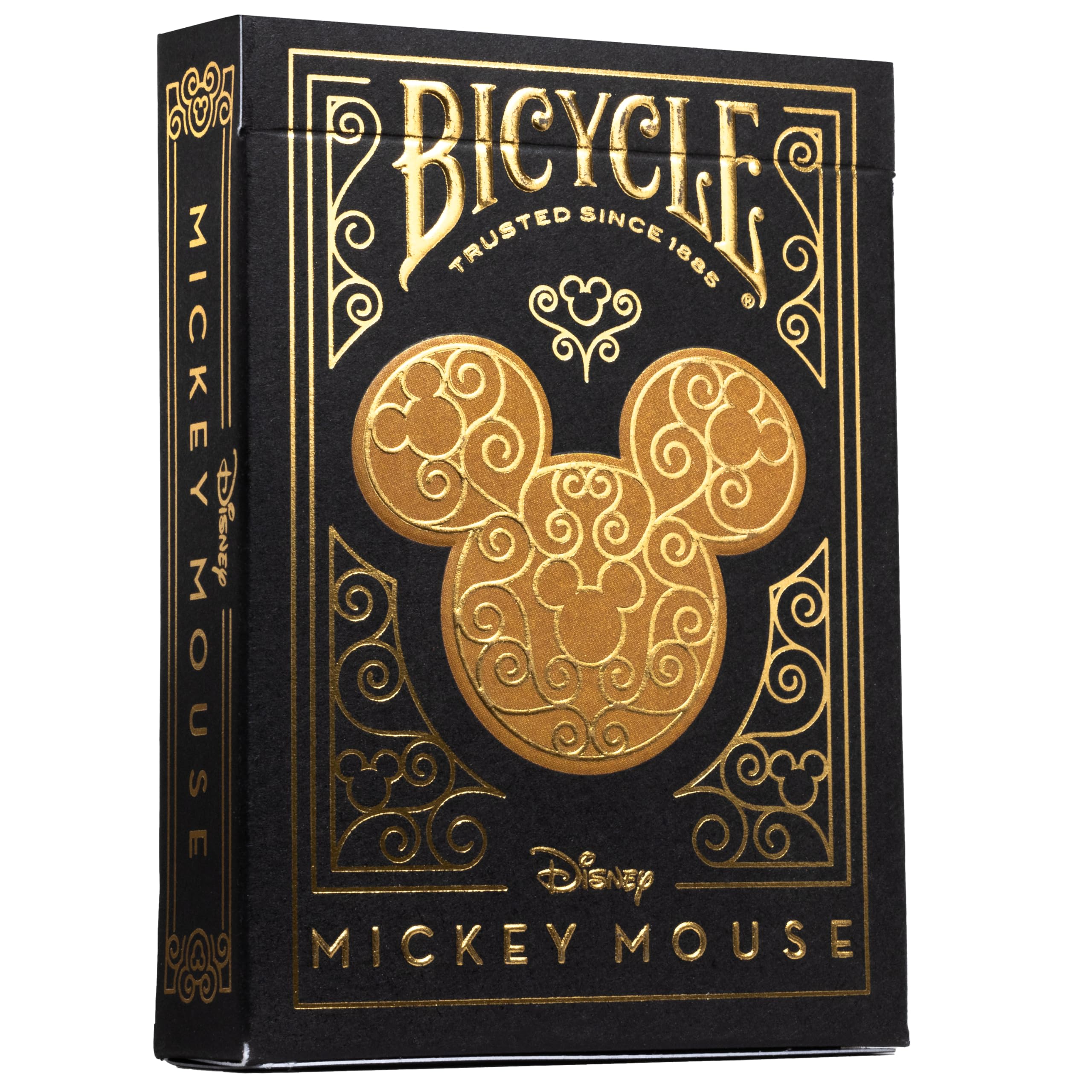 Bicycle Disney Mickey Mouse Black and Gold Playing Cards with Metalluxe Foil