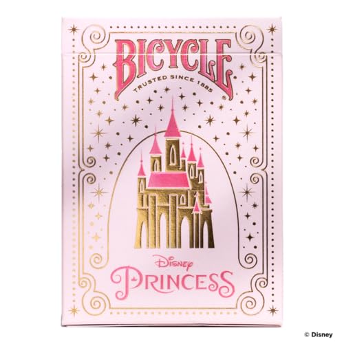Bicycle Disney Princess Playing Cards – Pink or Blue Deck with 12 Princess Court Cards