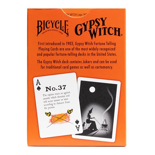 Bicycle Gypsy Witch Fortune Telling Playing Cards – 52-Card Deck for Games & Cartomancy