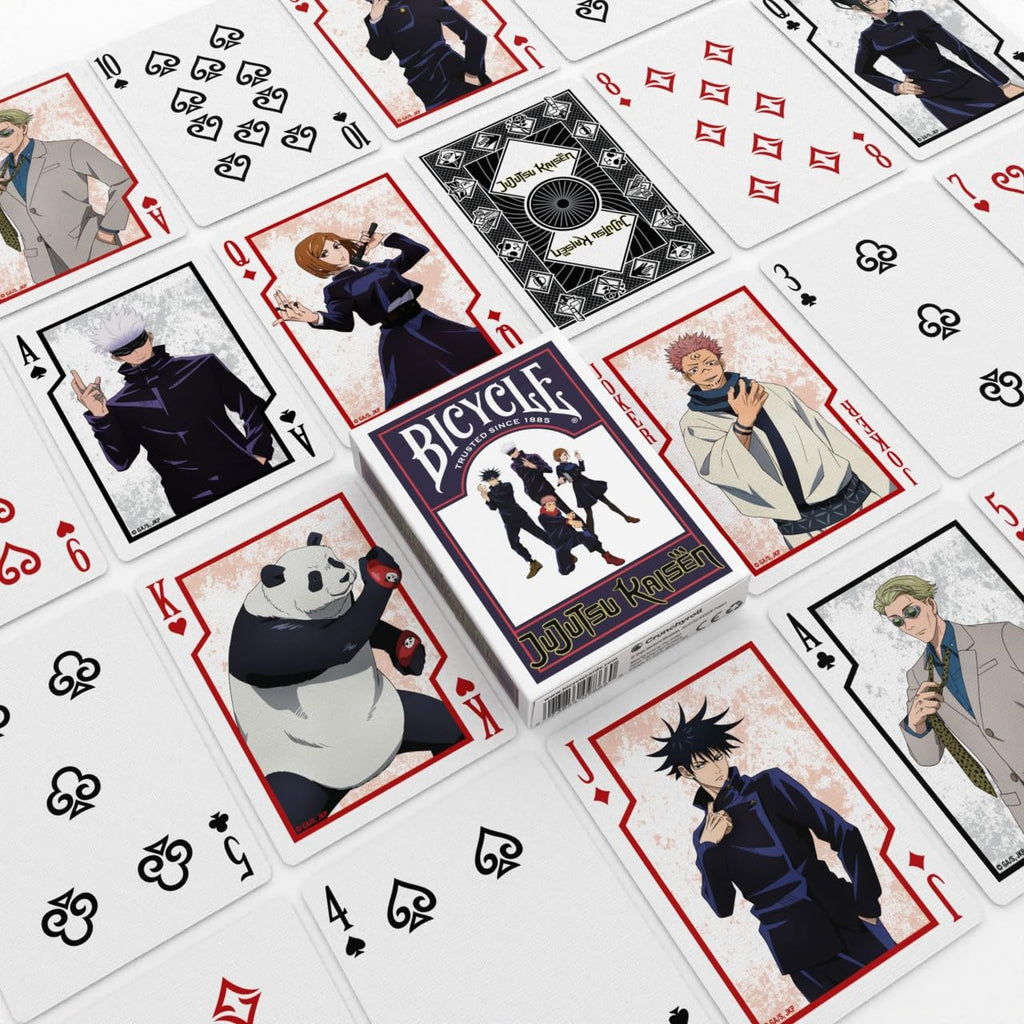 Bicycle Jujutsu Kaisen Collectible Deck of Cards – Official Anime Playing Cards, Poker Size, 52 Cards
