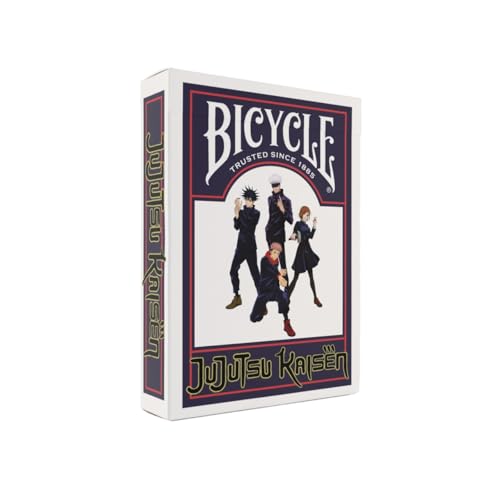 Bicycle Jujutsu Kaisen Collectible Deck of Cards – Official Anime Playing Cards, Poker Size, 52 Cards