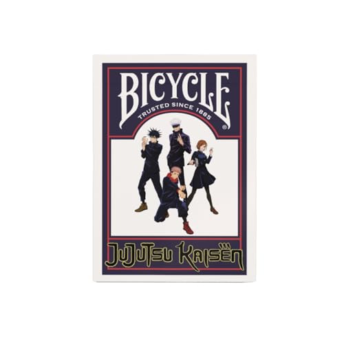 Bicycle Jujutsu Kaisen Collectible Deck of Cards – Official Anime Playing Cards, Poker Size, 52 Cards