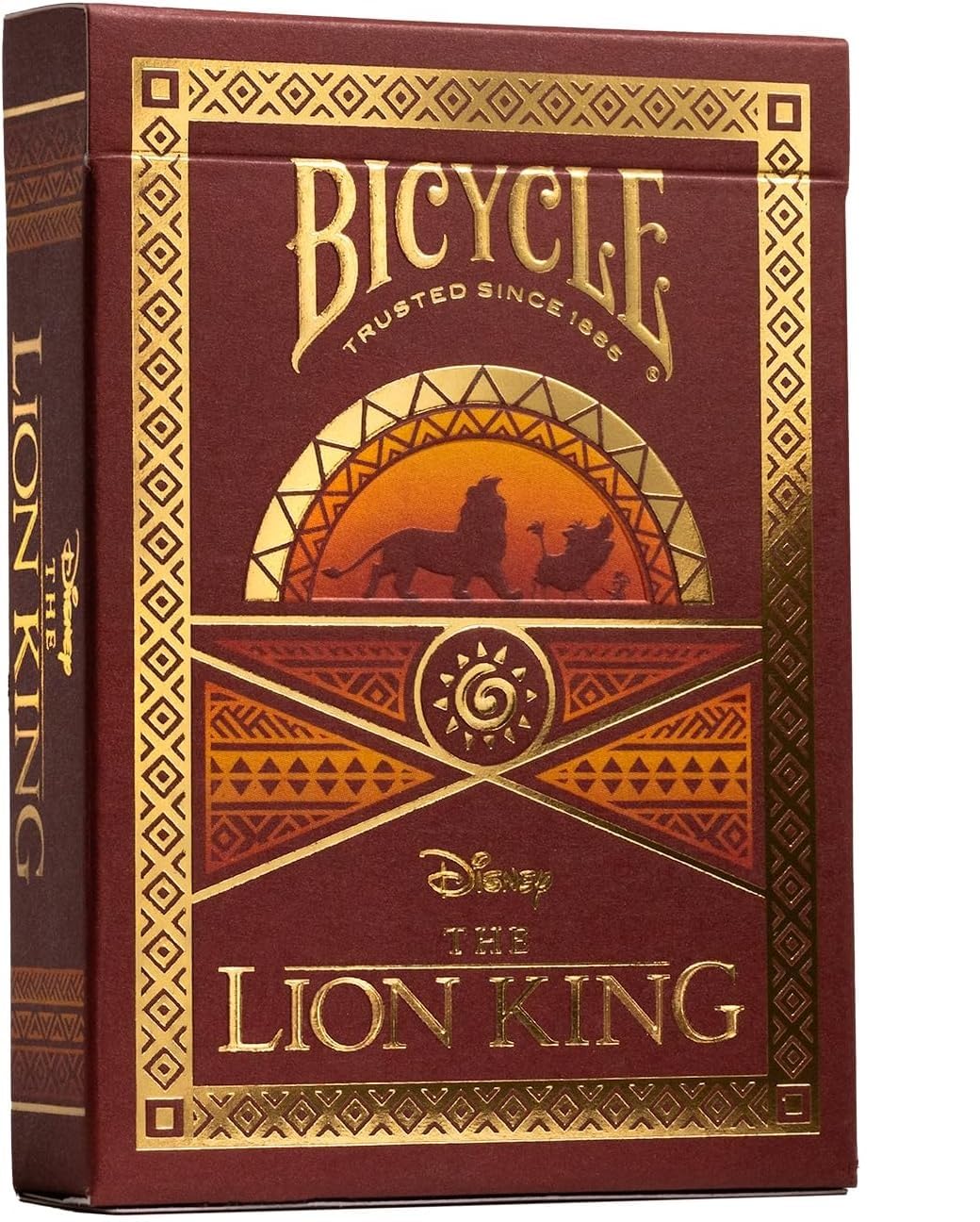 Bicycle Lion King Playing Cards – 1 Deck with Custom Court Cards and Gold Foil Accents