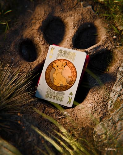 Bicycle Lion King Playing Cards – 1 Deck with Custom Court Cards and Gold Foil Accents