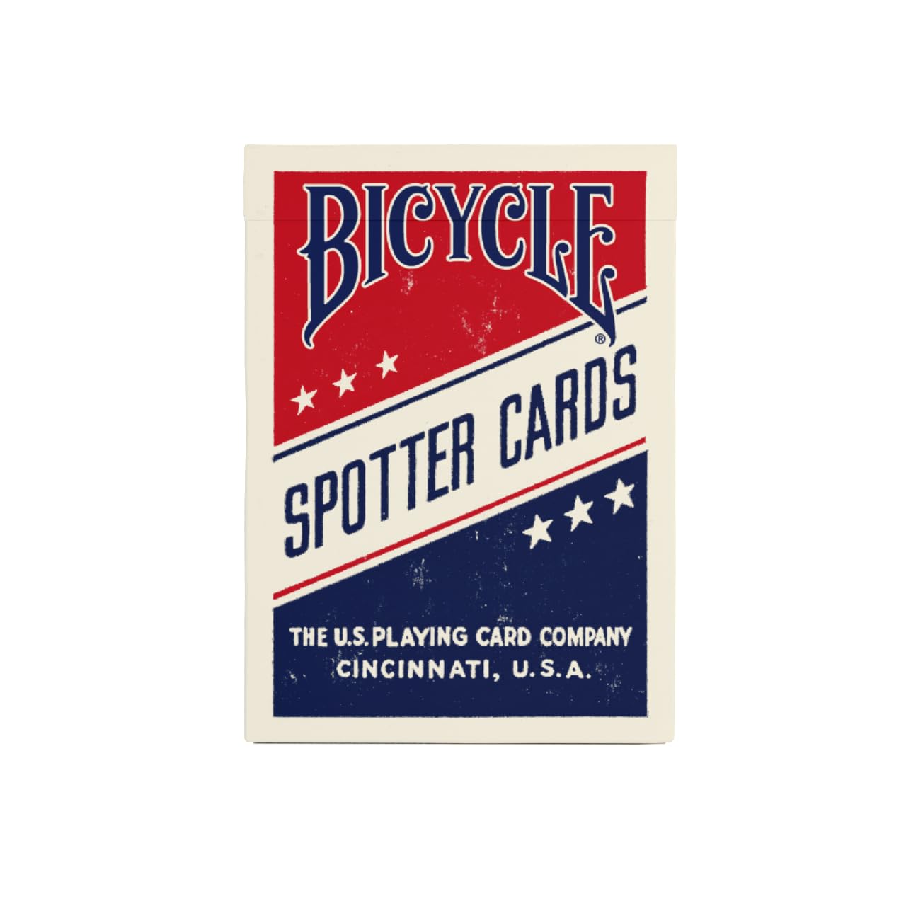 Bicycle Spotter (Red) Playing Cards Deck – WWII Aircraft Silhouette Reproduction, Standard Size, Made in USA