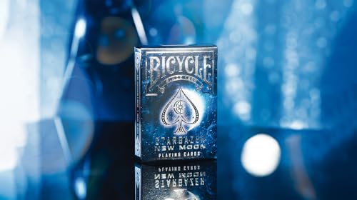 Bicycle Stargazer New Moon Playing Cards – Blue Custom Deck with Silver Foil