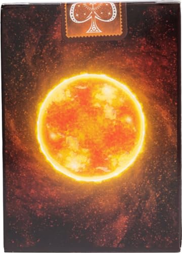 Bicycle Sunspot Stargazer Playing Cards – Vibrant Solar Design with Air-Cushion Finish