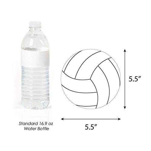 Big Dot of Happiness Volleyball Party Decorations - 20 Double-Sided Paper Cutouts, 5.5-Inch Sports-Themed Decor