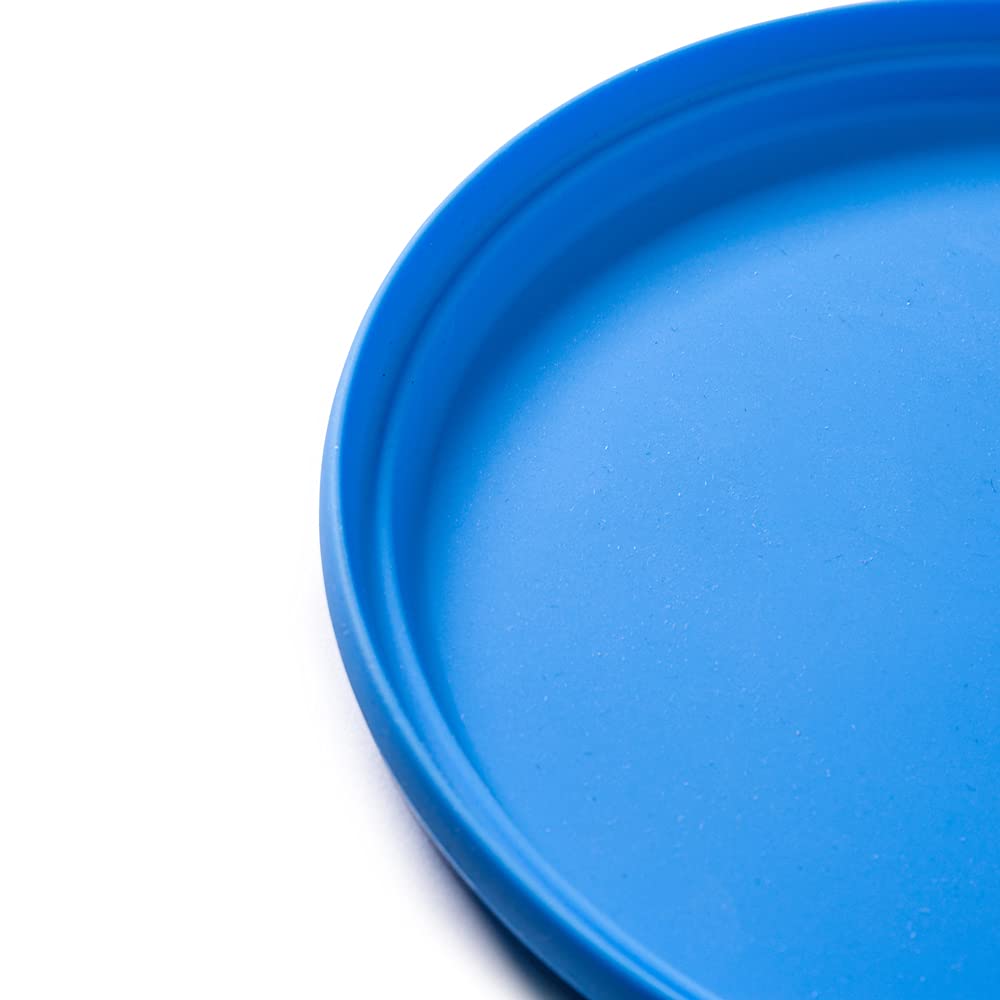 Bigjigs Toys Silicone Frisbee Flying Disc for Kids - Ocean Blue Flexible Beach Toy