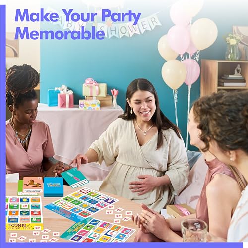 Bilingual Baby Shower Bingo Game – 50 Spanish & English Cards for Gender Reveal Parties