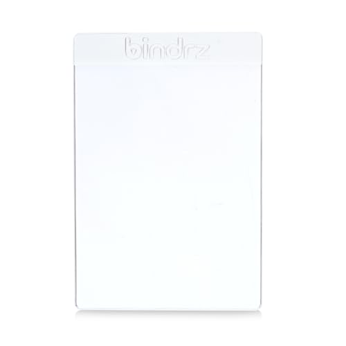 bindrz 50 Semi Rigid Card Holders for PSA, BGS, SGC, CSG Grading – Clear PVC, 3-5/16" x 4-7/8" with 1/2" Lip