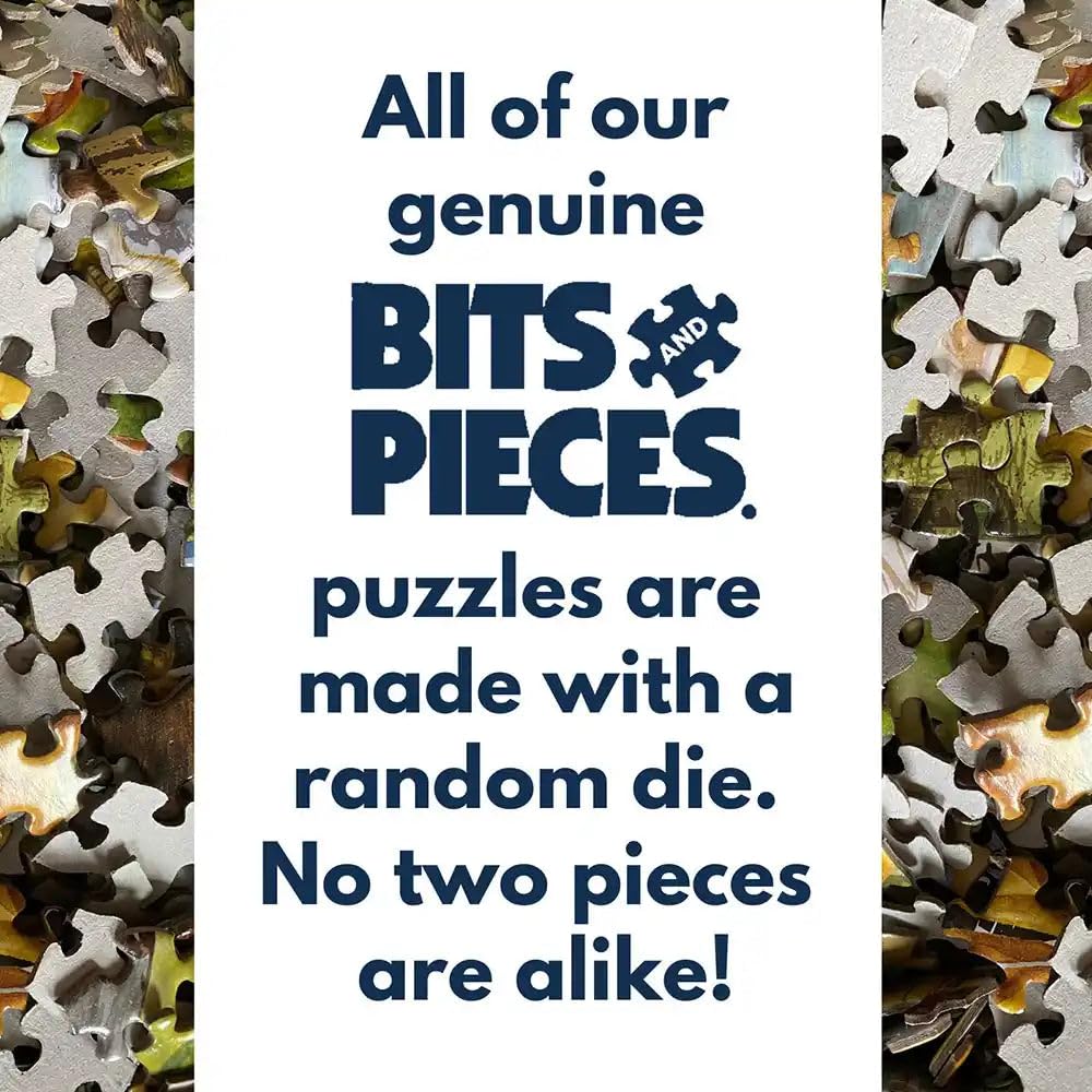 Bits and Pieces 100-Piece Jigsaw Puzzle: Kitten & Puppy by Adrian Chesterman – 15" x 19"