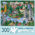 Bits and Pieces 300-Piece London City View Jigsaw Puzzle – 18x24 Inch Finished Size by Joseph Burgess