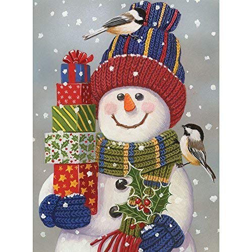 Bits and Pieces 300-Piece Snowman Christmas Jigsaw Puzzle by William Vanderdasson – 18" x 24"