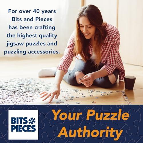 Bits and Pieces 500-Piece Jigsaw Puzzle – Peacocks at Flower Lake by Oleg Gavrilov, 18" x 24"