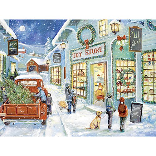Bits and Pieces 500-Piece Jigsaw Puzzle – The Town Toy Store by Ruane Manning, 18" x 24"