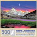 Bits and Pieces Evening Magic 500-Piece Jigsaw Puzzle – Nighttime Mountain Landscape by Jon Rattenbury