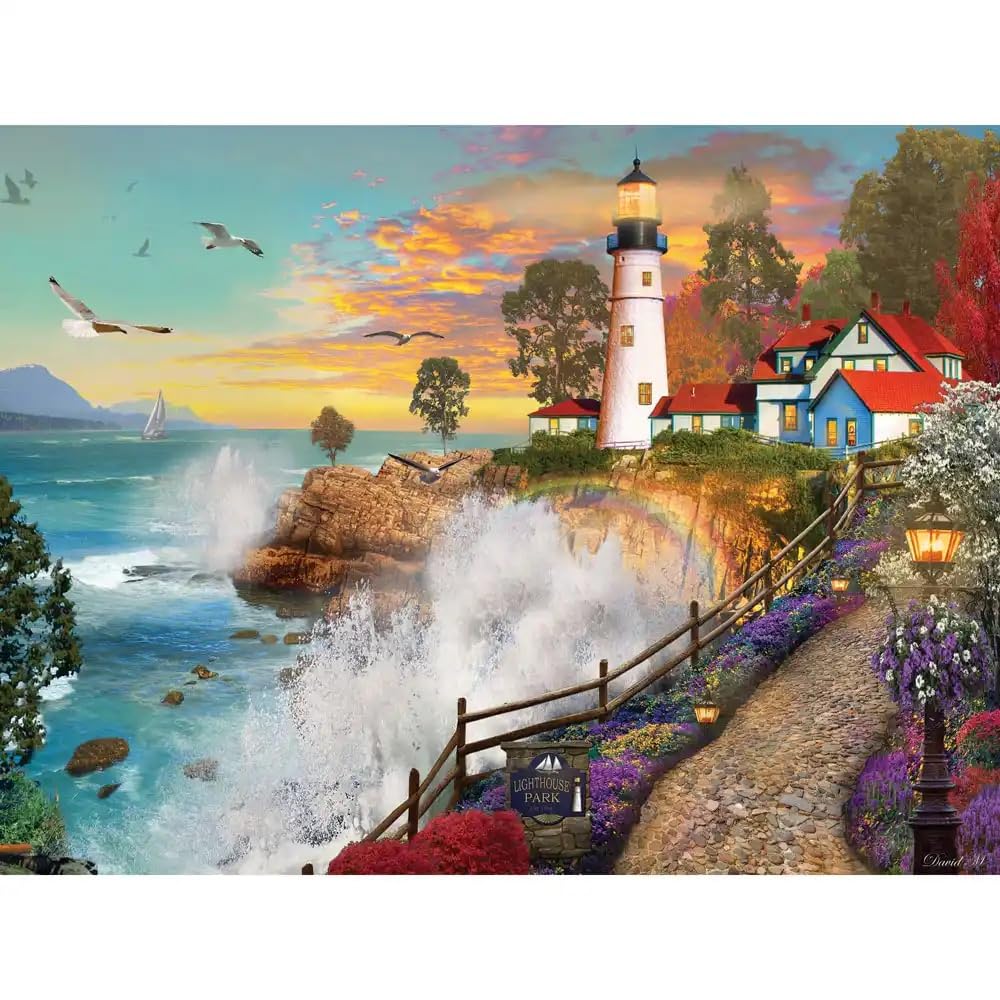 Bits and Pieces Lighthouse Park 300-Piece Jigsaw Puzzle (18x24 inches)