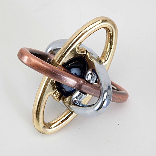 Bits and Pieces Metal Brain Teaser Puzzle – EZ Atom Disentanglement Puzzle for Adults