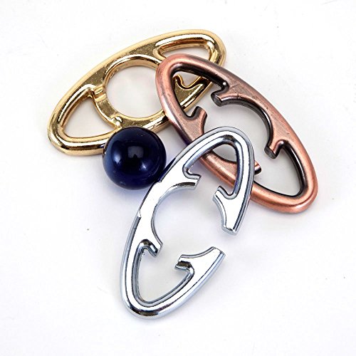 Bits and Pieces Metal Brain Teaser Puzzle – EZ Atom Disentanglement Puzzle for Adults