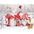 Bits and Pieces Three Gnomes' Christmas 500-Piece Jigsaw Puzzle by Makiko – 18" x 24"