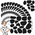 Black Felt Dalmatian Spots – 216 Self-Adhesive Circles for Costumes and DIY Crafts