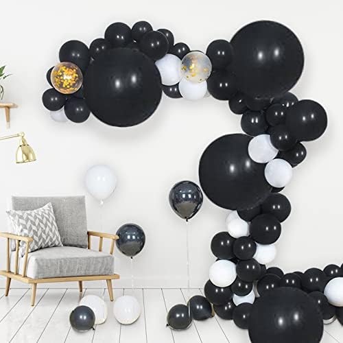 Black Latex Balloons 24 Inch - 15 Pack Jumbo Party Balloons by kockuu