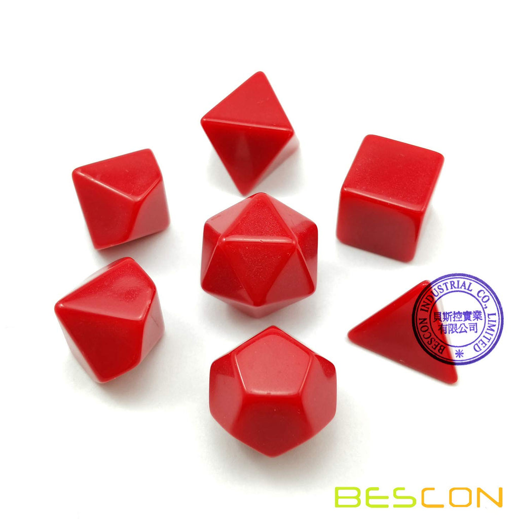Blank Polyhedral Dice Set 35pcs – Solid Colors Acrylic Dice for DIY Printing and Engraving