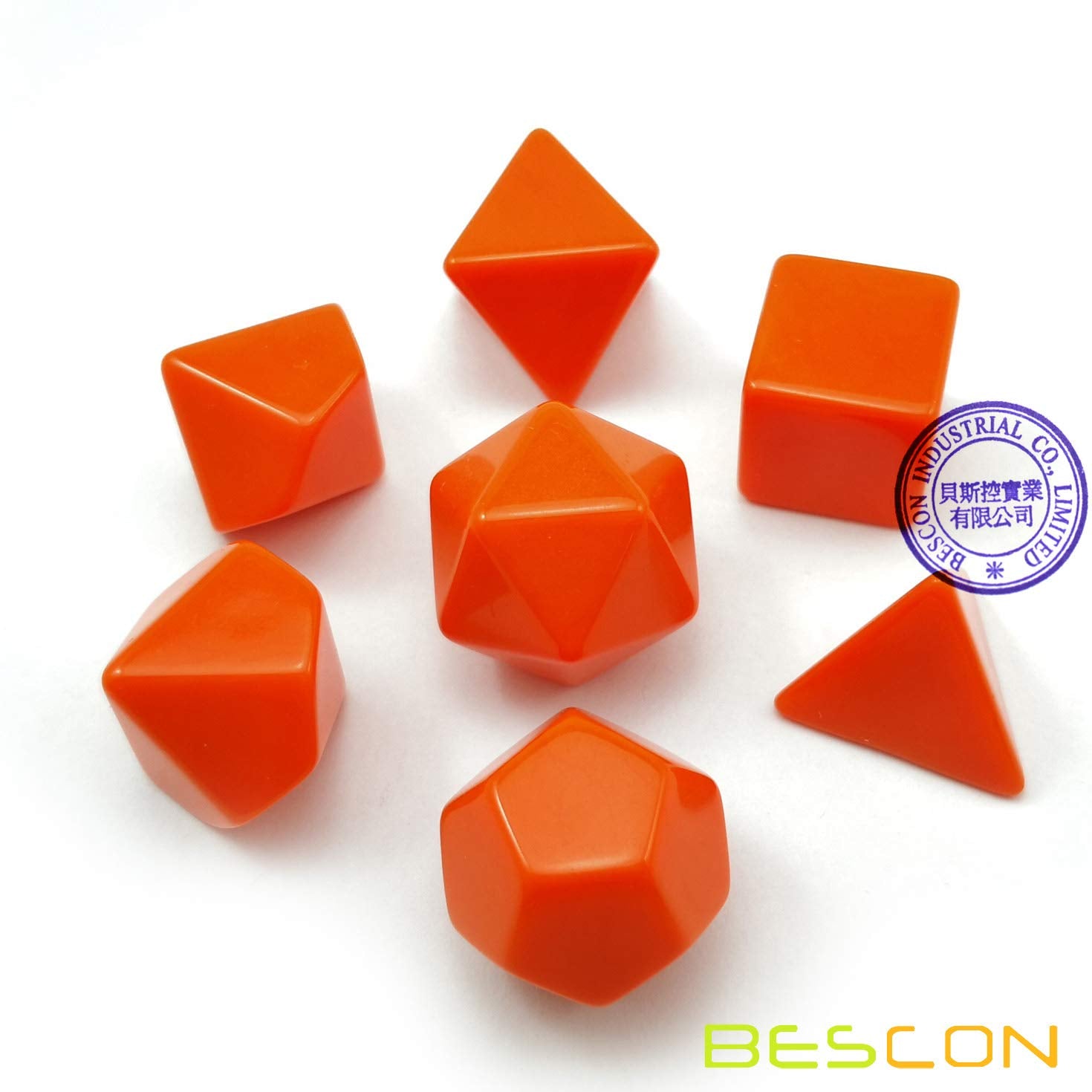 Blank Polyhedral Dice Set 35pcs – Solid Colors Acrylic Dice for DIY Printing and Engraving