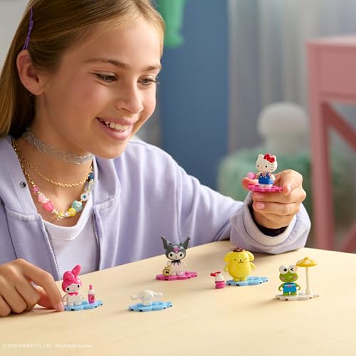 BLDR Hello Kitty and Friends Minifigures 6-Pack – Buildable Figures with Accessories – Amazon Exclusive