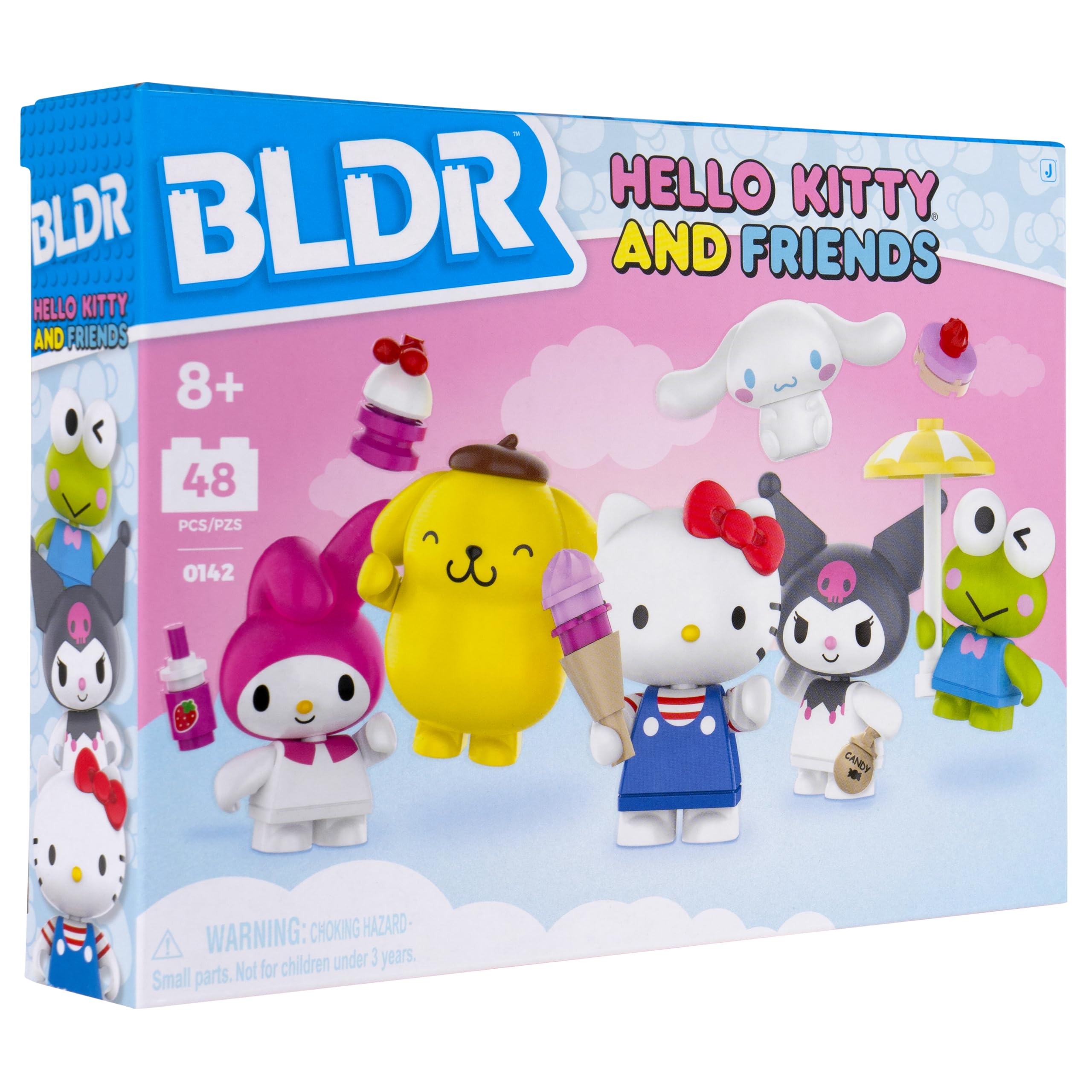 BLDR Hello Kitty and Friends Minifigures 6-Pack – Buildable Figures with Accessories – Amazon Exclusive