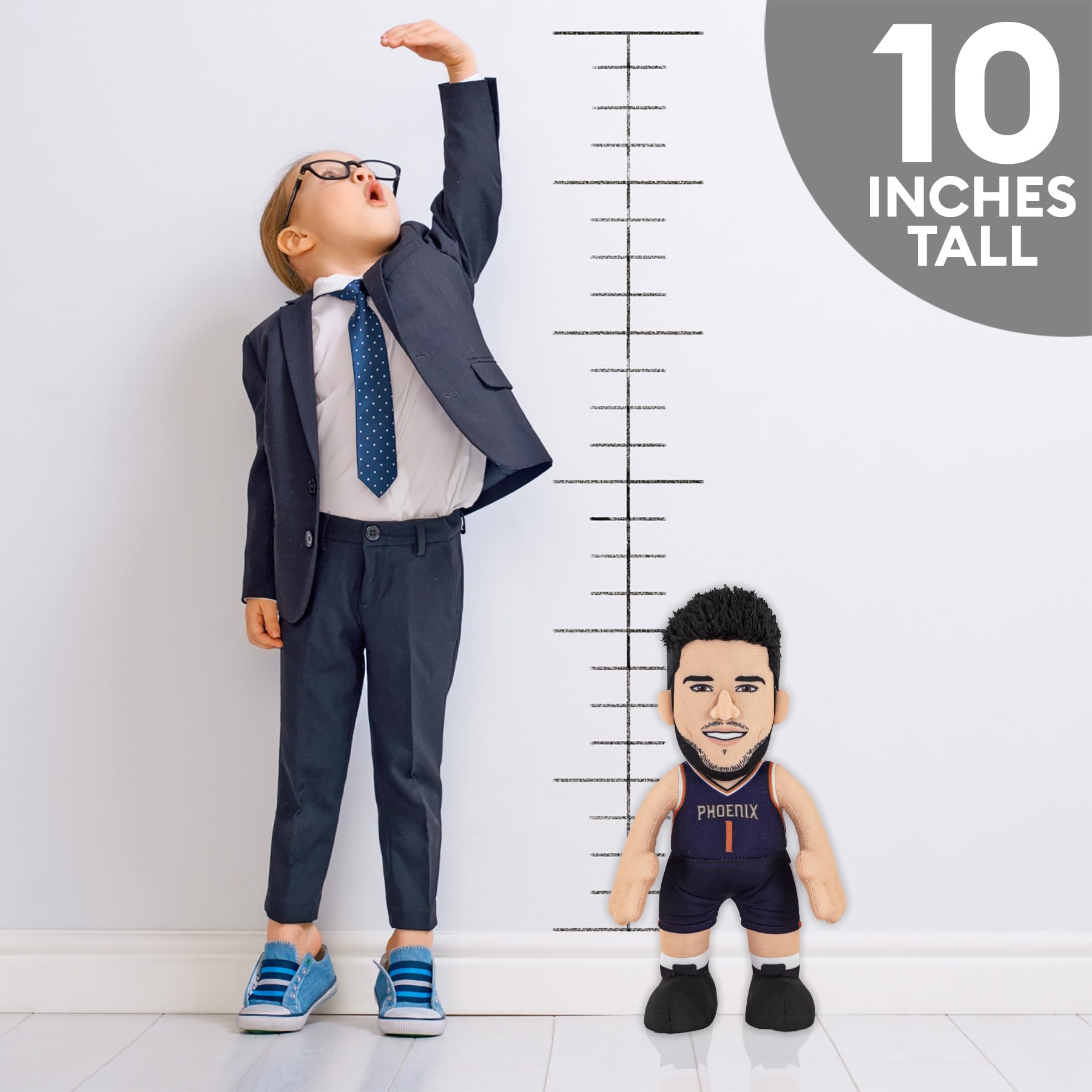 Bleacher Creatures Devin Booker 10-Inch Plush Figure – Officially Licensed Phoenix Suns Collectible