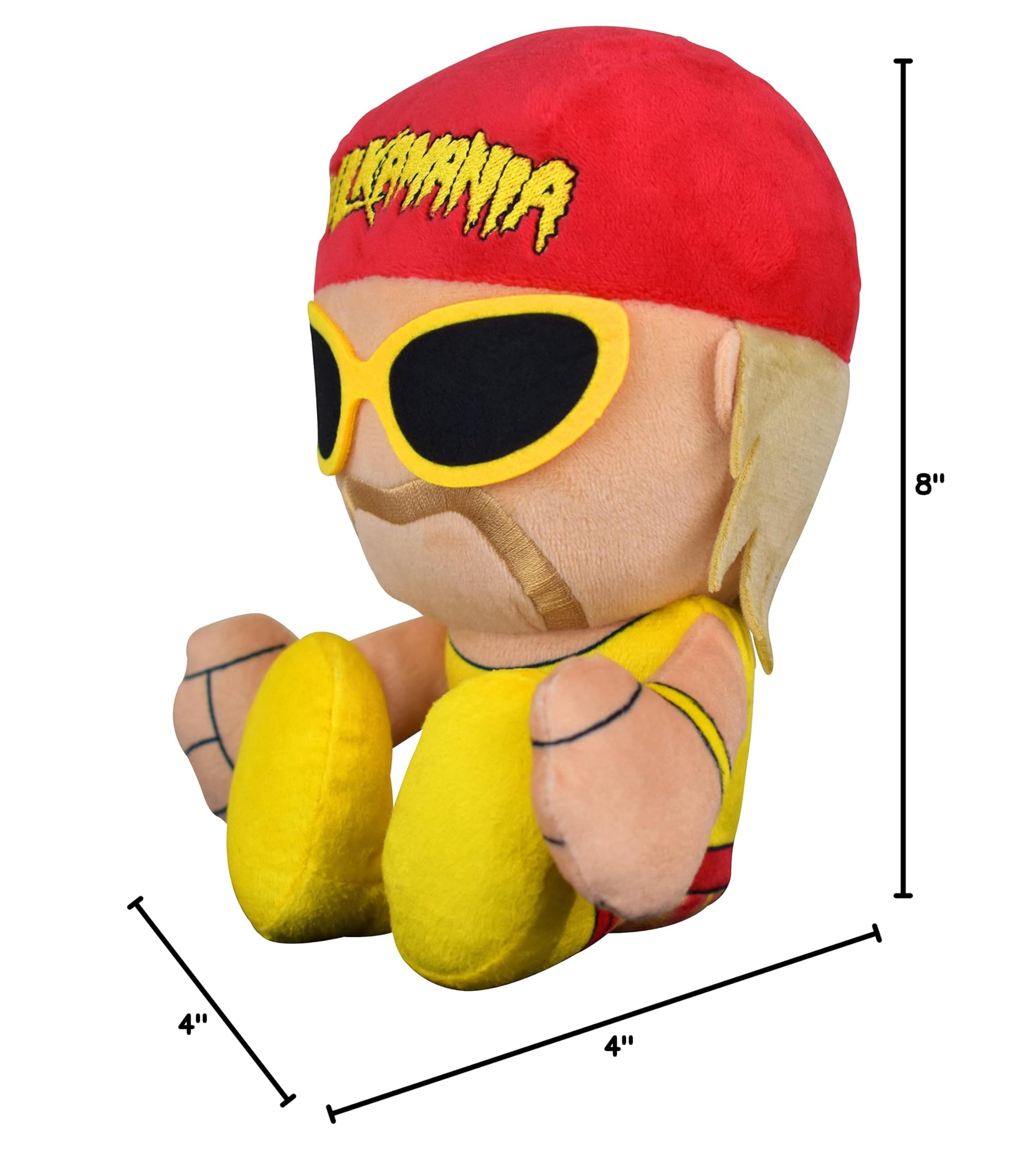 Bleacher Creatures WWE Hulk Hogan 8" Kuricha Sitting Plush - Soft Chibi-Style Toy