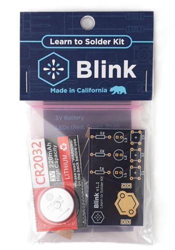 Blink LED Soldering Kit - DIY Electronics Project for Beginners with Interactive Push Buttons