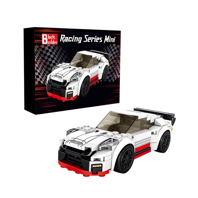 Block Builder Racing Car Building Block Set – 229 Pieces for Kids and Adults