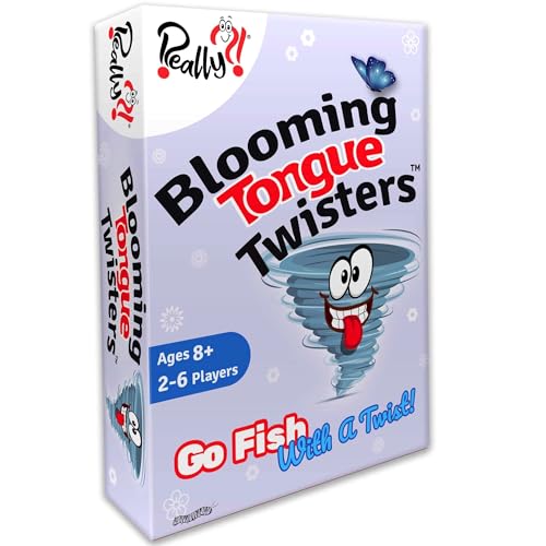 Blooming Tongue Twisters Card Game – Fun Language Game for Kids 8-12, Teens & Adults by Really?!