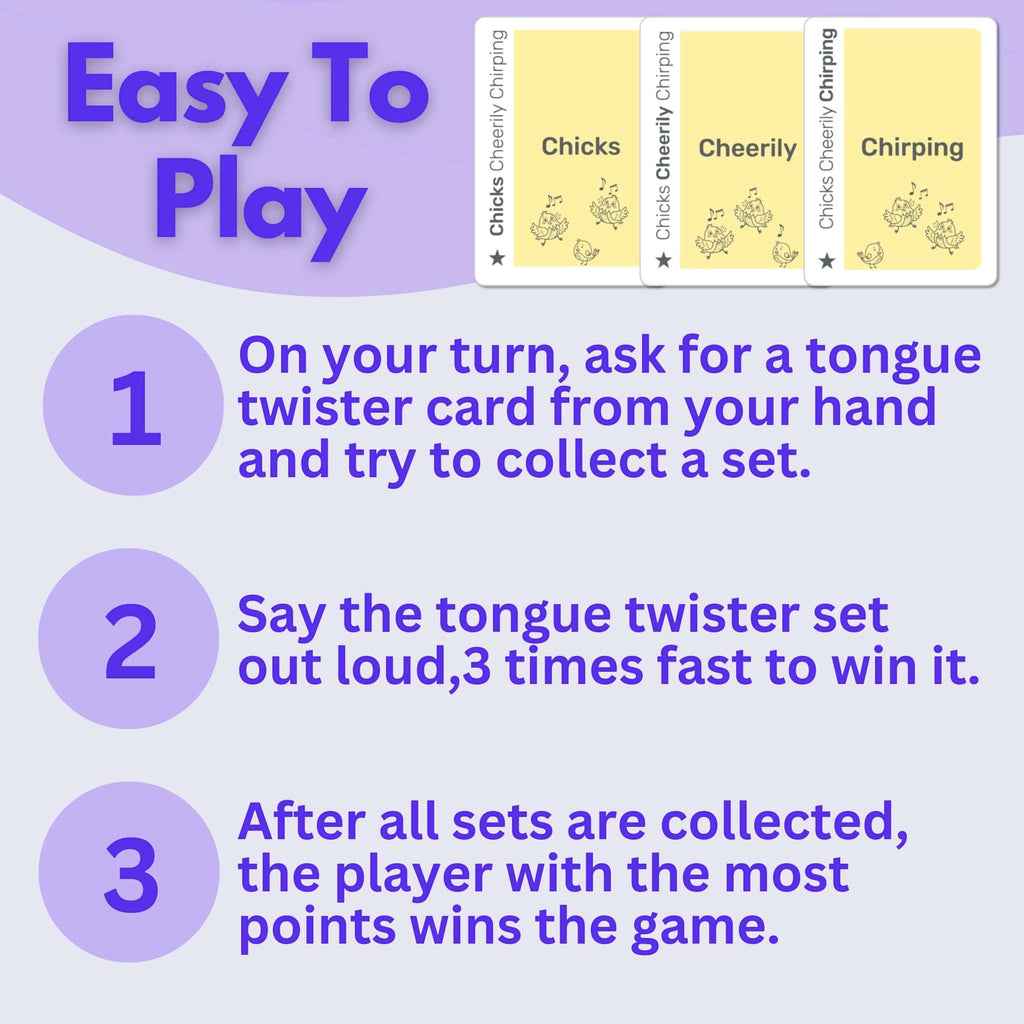 Blooming Tongue Twisters Card Game – Fun Language Game for Kids 8-12, Teens & Adults by Really?!