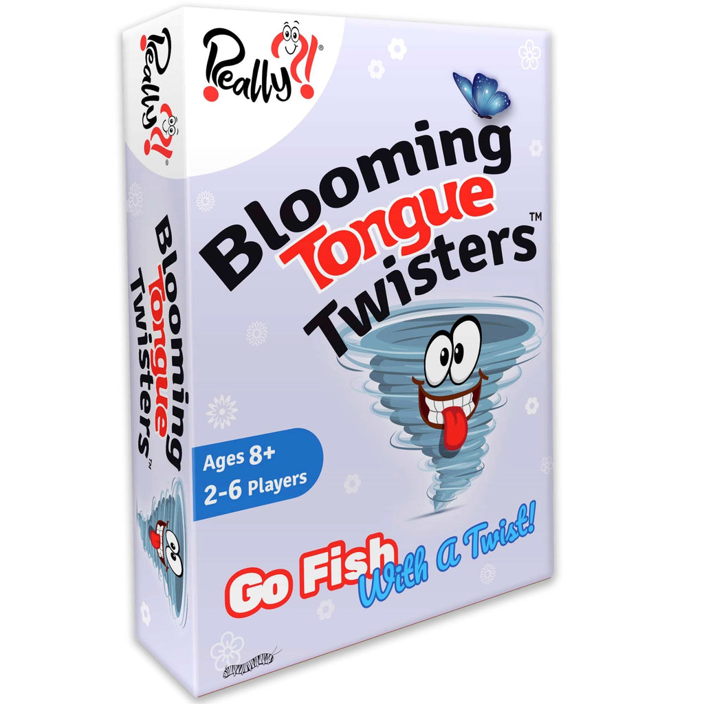 Blooming Tongue Twisters Card Game – Fun Language Game for Kids 8-12, Teens & Adults by Really?!