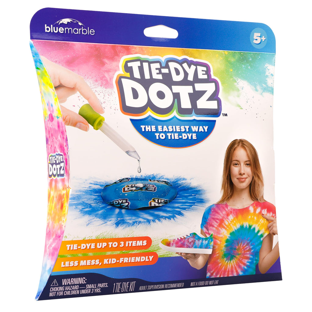 Blue Marble Tie-Dye Dotz 10-Piece Set – Mess-Free Tie Dye Craft Kit for Kids Ages 5+