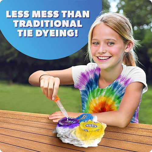 Blue Marble Tie-Dye Dotz 10-Piece Set – Mess-Free Tie Dye Craft Kit for Kids Ages 5+