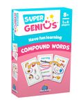 Blue Orange Super Genius Compound Words Card Game – Educational Matching Game for Kids Ages 6+
