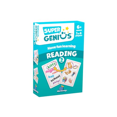 Blue Orange Super Genius Reading 2 Card Game – Vocabulary Matching for Ages 6+